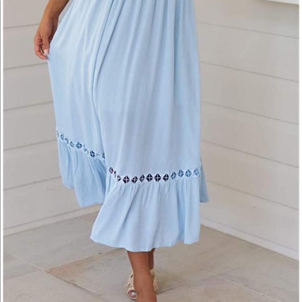 Blue Maternity/Summer Dress - Picture 8 of 10